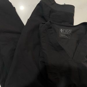 Figs black small Casma shirt, medium/tall Kade pants